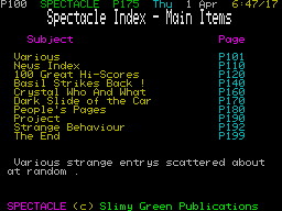 Spectacle 1 (1986)(Design Design Software)